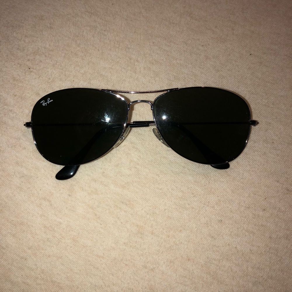 Ray Ban sunglasses.